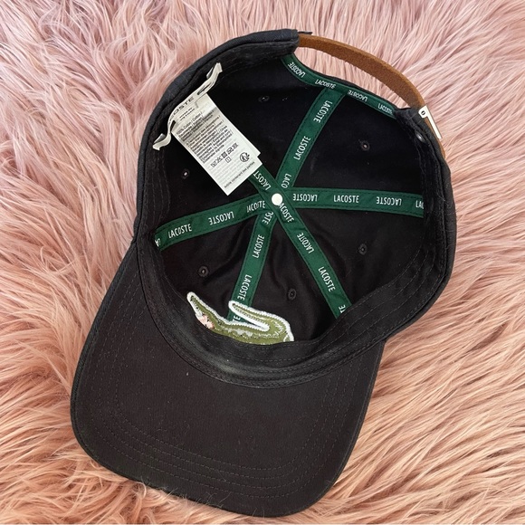 Unisexe Lacoste cap black cotton - Picture 2 of 6